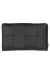 Bottega Veneta Wallet With Zip Accessories In Black
