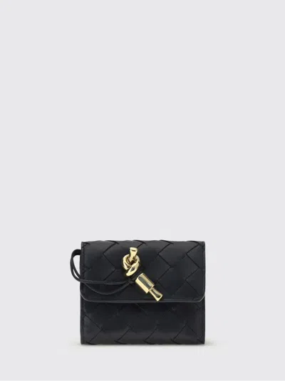 Bottega Veneta Wallet  Woman Color Navy In Black