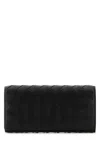 Bottega Veneta Women Black Leather Intrecciato Wallet In Black