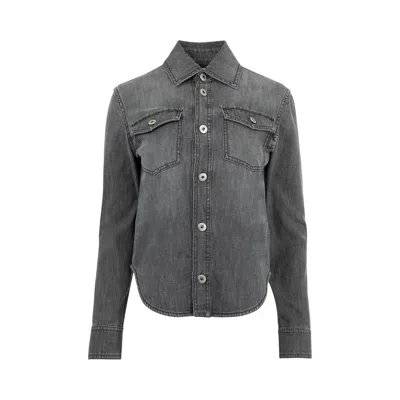 Pre-owned Bottega Veneta Washed Denim Shirt 'black' | Women's Size 40
