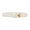 Bottega Veneta Watch Intrecciato Belt In White