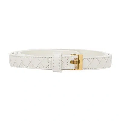 Bottega Veneta Watch Intrecciato Belt In White