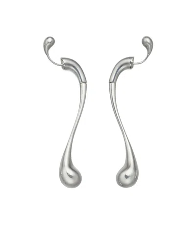 Bottega Veneta Water Drop Earring In Gray