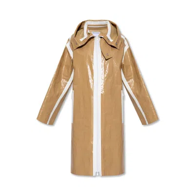 Bottega Veneta Waterproof Coat Women In Red