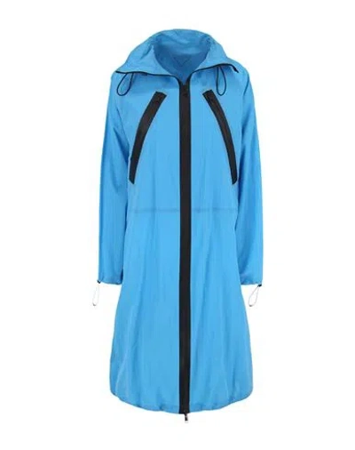 Bottega Veneta Waterproof Parka Woman Jacket Blue Size S Polyamide