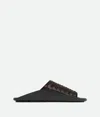 Bottega Veneta Nappa Opaque Weave Mule Sandal In Brown