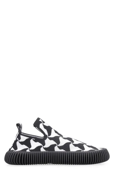 Bottega Veneta Wavy Triangle Slip-on Sneakers