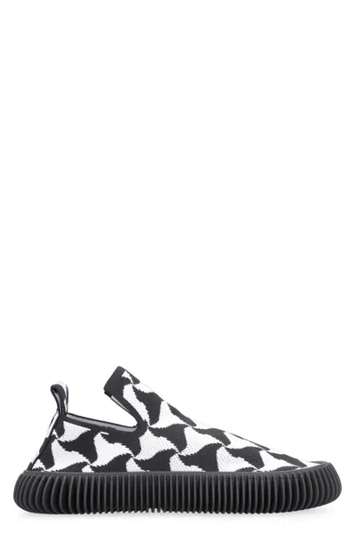 Bottega Veneta Wavy Triangle Slip-on Sneakers For Women In Multi