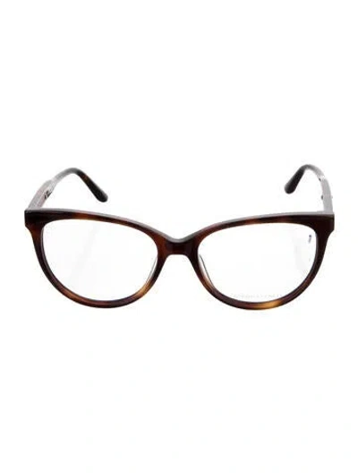 Pre-owned Bottega Veneta Wayfarer Eyeglasses W/ Tags In Brown