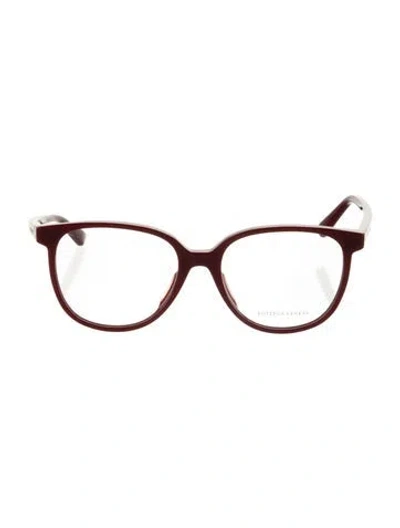 Pre-owned Bottega Veneta Wayfarer Eyeglasses W/ Tags In Red