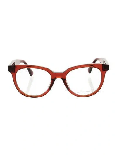 Pre-owned Bottega Veneta Wayfarer Eyeglasses W/ Tags In Red