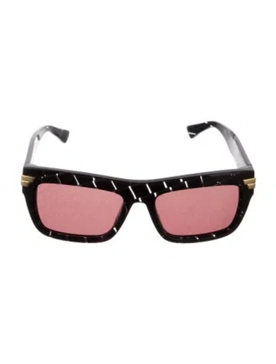 Pre-owned Bottega Veneta Wayfarer Tinted Sunglasses In Purple