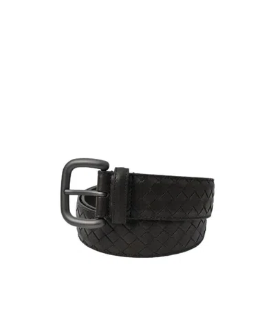 Bottega Veneta Weave A Belt In Black