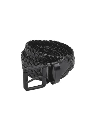 Bottega Veneta Weave A Belt In Black