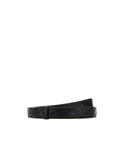 Bottega Veneta Weave A Belt In Black