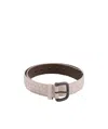 Bottega Veneta Weave A Belt In Nude