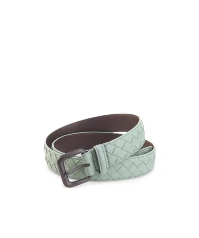 Bottega Veneta Weave A Belt Of Detail In Green
