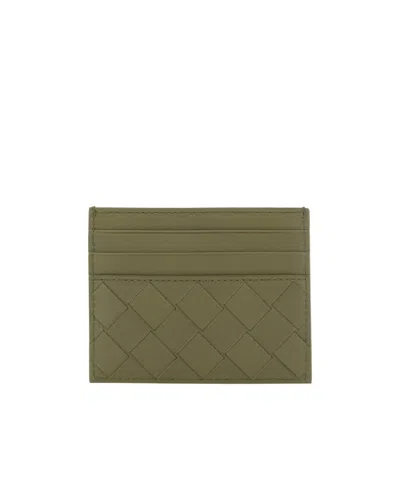 Bottega Veneta Weave A Credit Card Bag In Green