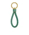 Bottega Veneta Weave A Key Chain In Green