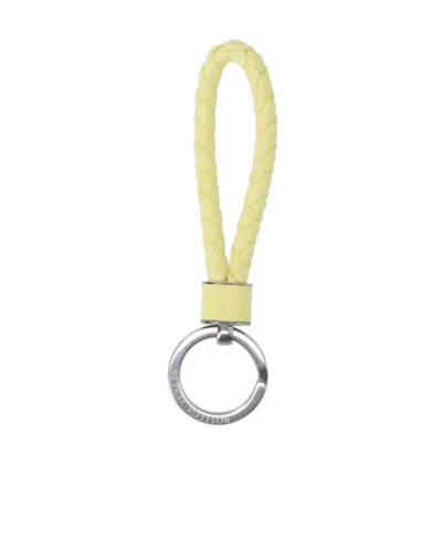 Bottega Veneta Weave A Key Chain In Yellow