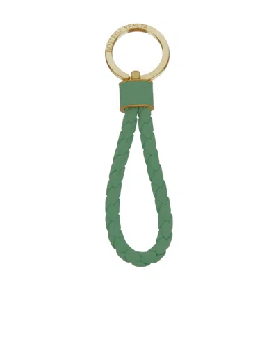 Bottega Veneta Weave A Key Ring In Green