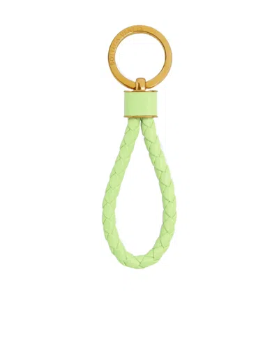 Bottega Veneta Weave A Key Ring In Green