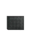 Bottega Veneta Weave A Pattern Wallet In Black