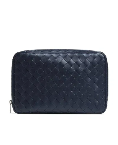 Bottega Veneta Weave A Pattern Wallet In Black