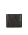 Bottega Veneta Intrecciato Passport Holder In Black
