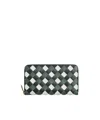 Bottega Veneta Weave A Zipper Purse In Green