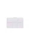 Bottega Veneta Weave Card Bag In Purple