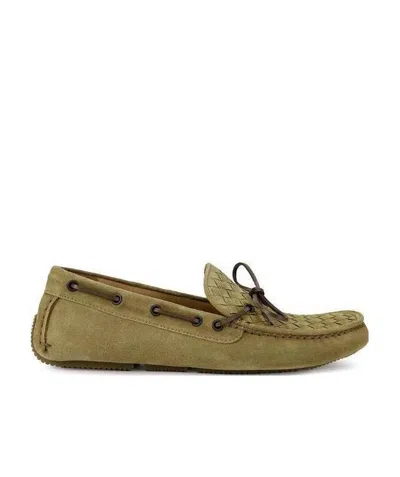 Bottega Veneta Weave Details Love Shoes In Green