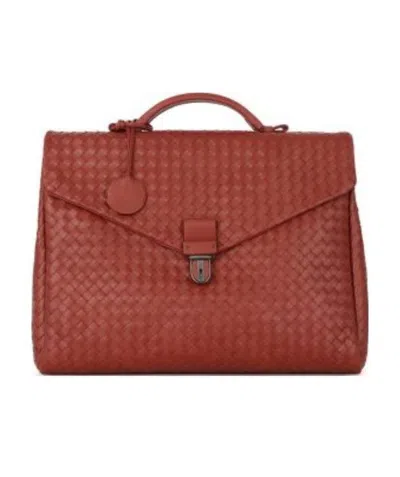Bottega Veneta Weaving Briefcase In Brown