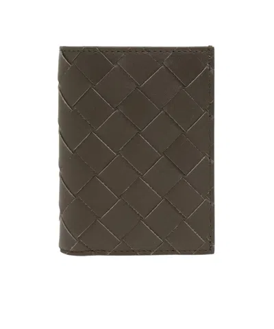 Bottega Veneta Weaving Design Wallet In Brown