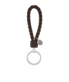 Bottega Veneta Weaving Key Chain In Multicolor