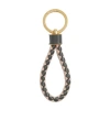 Bottega Veneta Weaving Key Chain In Nude