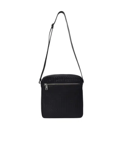 Bottega Veneta Weaving Mailman Bag In Black
