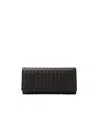 Bottega Veneta Weaving Wallet In Black