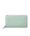 Bottega Veneta Weaving Wallet In Green