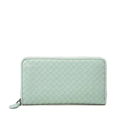 Bottega Veneta Weaving Wallet In Green