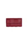 Bottega Veneta Weaving Wallet In Red