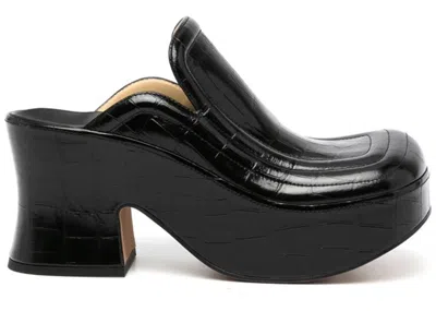 Pre-owned Bottega Veneta Wedge Clog (women's) Sneakers In Black