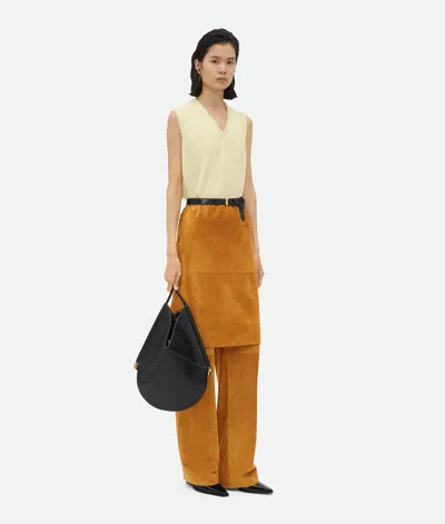 Bottega Veneta Light Fine Cashmere Gilet In Orange