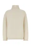 Bottega Veneta Off White Highneck Sweater
