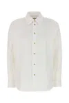 Bottega Veneta Womens White Knot Regular-fit Cotton Shirt In White