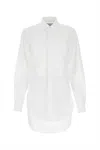 Bottega Veneta White Collar Shirt Dress In White