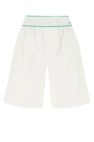 Bottega Veneta White Cotton Bermuda Shorts