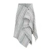 Bottega Veneta Checked Midi Wrap Skirt In Multicolor