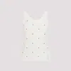 Bottega Veneta Ivory Cotton Blend Tank Top In White