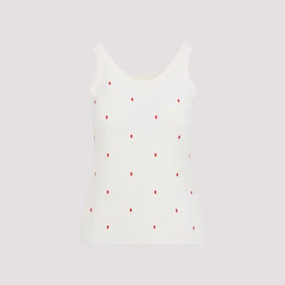 Bottega Veneta White Cotton Crewneck Top